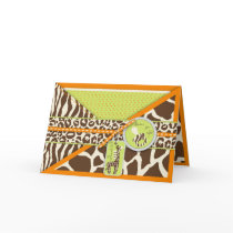 Safari Boy Orange TY Card