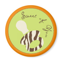 Safari Boy Orange TY Magnet 2B
