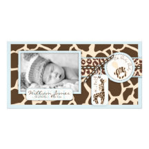 Safari Boy Photo Card