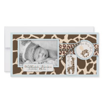 Safari Boy Photo Card