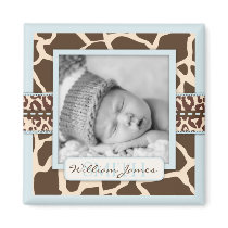 Safari Boy Photo Magnet