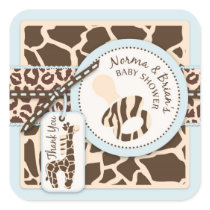 Safari Boy Square Sticker_jNB