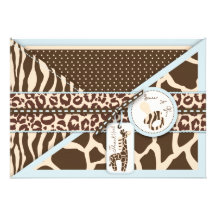 Safari Boy TY Card 2 Custom Announcements