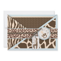 Safari Boy TY Card 2 Custom Announcements