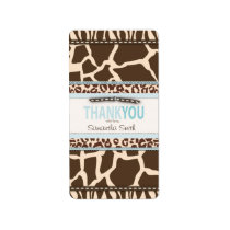 Safari Boy TY Mini Candy Bar Label