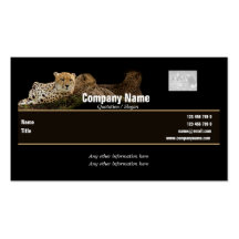 Safari business cards, cheetahs - customizable