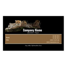 Safari business cards, cheetahs - customizable