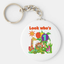 Safari First Birthday Tshirts and Gifts Keychain