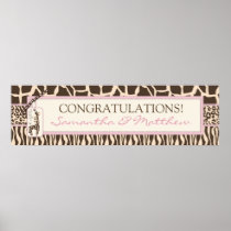 Safari Girl Banner 2 Print