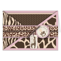 Safari Girl Card
