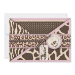 Safari Girl Invitation Card 2