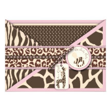 Safari Girl Invitation Card 2