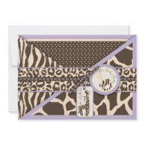 Safari Girl LAV Invitation Card 2