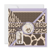 Safari Girl LAV Invitation Square 2