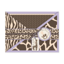 Safari Girl LAV Postcard