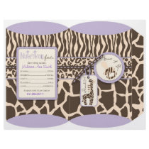 Safari Girl LAV Puff Box 2 Personalized Flyer