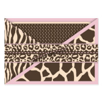 Safari Girl Notecard Business Card Templates