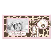 Safari Girl Photo Card