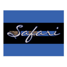 Safari greeting postcards - customize