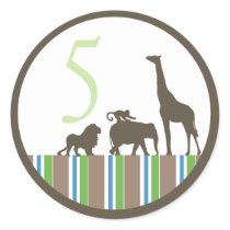 Safari Stripes Sticker Envelope Seal