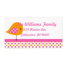 Safari Sweetness Address Label Birdie