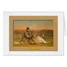 Safe At Third Baseball Card 1911