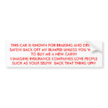 SAFE DRIVING BUMPER STICKER