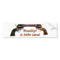 safe gun Bumper Sticker bumper stickers