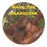 Safe in Mommy's Lap Round Sticker