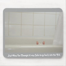 safe to go into the tub mouse pads