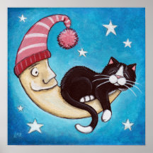 Safest Place For A Cat Nap (no border) Art Print