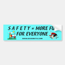 SAFETY=EVERYONE BUMPER STICKERS