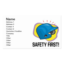 Safety First Business Cards