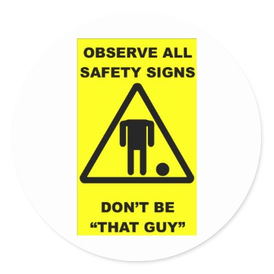 Funny Sign Meanings on Safety Sign Warning Round Sticker At Zazzle Ca