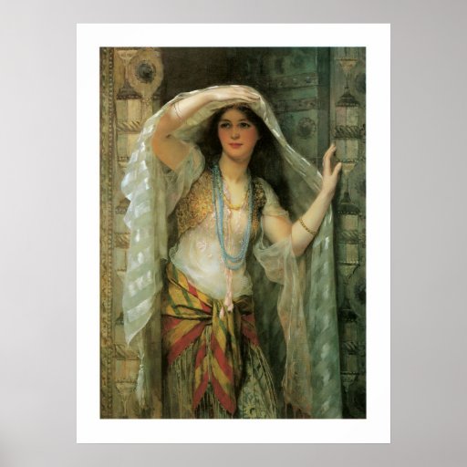 Safie, One of the three Ladies of Baghdad Posters