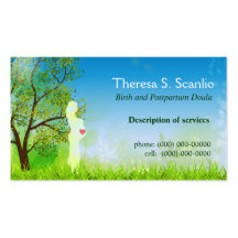 Sage-femme de Doula de promenade de pré Cartes De Visite Personnelles