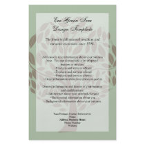 Sage Green and Soft Brown Stylized Eco Tree