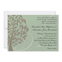 Sage Green and Soft Brown Stylized Eco Tree