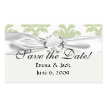 sage green bold large damask pattern sticker