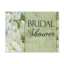 Sage green bridal shower invitations postcard