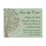 Sage Green, Brown Stylized Eco Tree Save the Date
