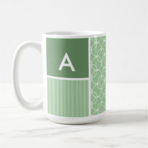 Sage Green Circles; Circle Mugs