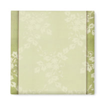 Sage green lace refrigerator magnet