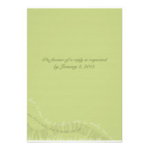 Sage Green RSVP Card Announcement