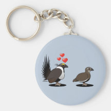 Sage Grouse Love Keychain
