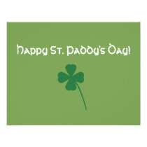 Sage Lucky Clover Saint Patrick's Day Note invitations