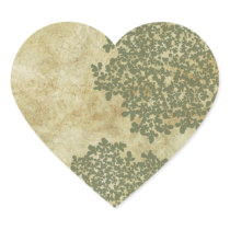 Sage Vintage Floral Envelope Seal Stickers