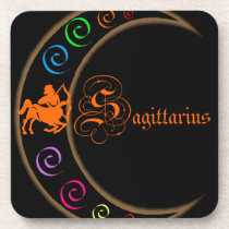 Sagittarius cork coasters