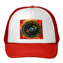 SAGITTARIUS GOLD ZODIAC SIGN JEWEL HATS