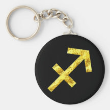 sagittarius-lucky-black-gold-keychain